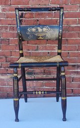 Ninteenth Century Hitchcock Style Pillowback Desk Chair