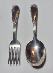 Gorham Silver Plated Juvinile Fork And Spoon