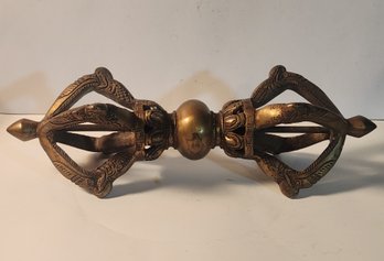 13' Tibetan Four Pronged  Vajra