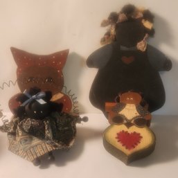 Four Piece Folk Art Lot