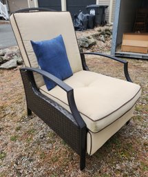 Steel Reclining Patio Lounge Chair