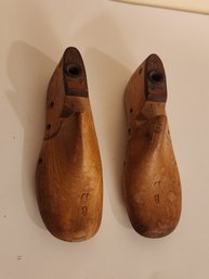 Two Wooden Shoe Forms