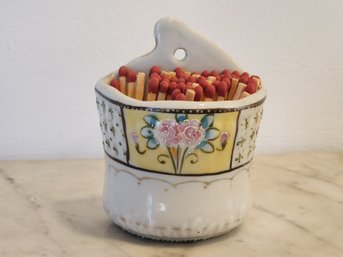 Hand Painted Nippon Match Holder