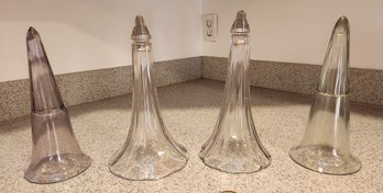 4 Glass Automobile Flower Vases