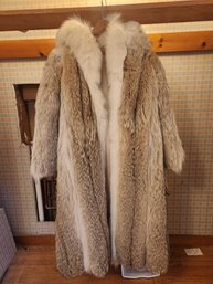 Hooded Coyote And Rabbit Full Length Coat