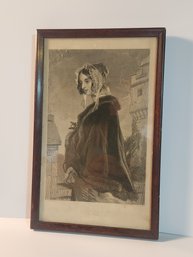 Mahogany Framed Print 'Alice.'