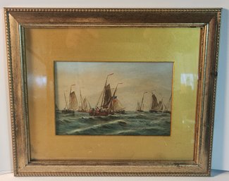 Framed Print Of Sailboats