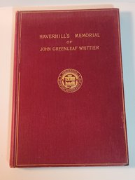 Book Haverhill's Memorial Of John Greenleaf Whittier