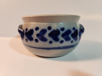 Decorated Stoneware Bowl