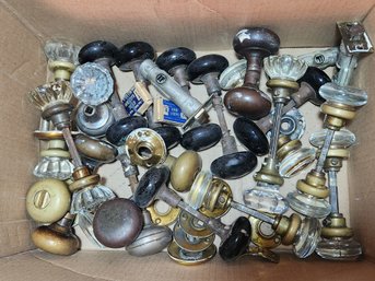 17 Sets Of Antique Door Knobs