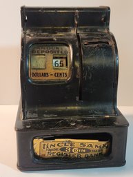 Uncle Sam's 3 Coin Register Bank