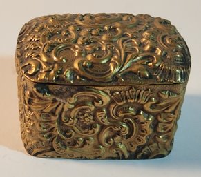 Ornate Victorian Brass Keepsake Box