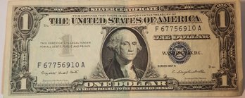 1957 A Series One Dollar Silver Certificate