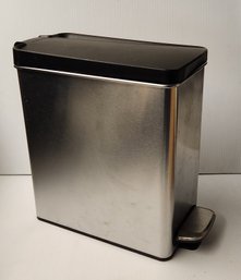 Simple Human Stainless Steel Flip Top  Trash Can