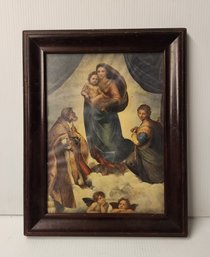 Mahogany Framed Print The Sistine Madonna
