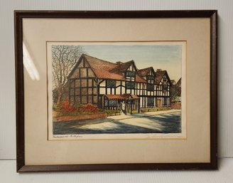 Signed Print Of Shakespeare's Birthplace