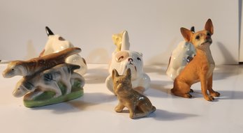 Group Of 7 Dog Figures