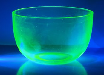 Uranium Glass Finger Bowl