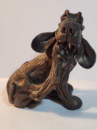 Bronze Clad Dog Figure