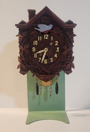 Lux Miniature Cuckoo Clock On Stand (working)