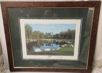 Tournament Players Club Print Boston Signed By Arnold Palmer