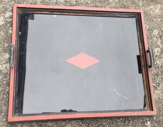 Reverse Painted Art Deco  Serving Tray