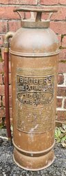Badger's Antique Brass And Copper Fire Extinguisher