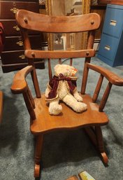 Vintage Rock Maple Child's Rocking Chair