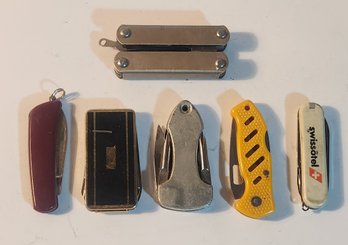 Assorted Pocket Knives And Tools (6)