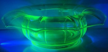 Wonderful Cambridge Glass Green Uranium Umbrella Console