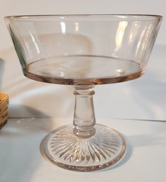Victorian Pattern Glass Pedestal Compote