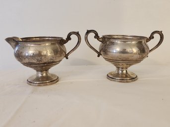Fisher Sterling Silver Sugar And Creamer