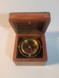 Encased Brass Compass