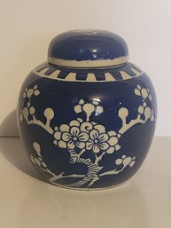 Chinese Blue And White Porcelain Ginger Jar