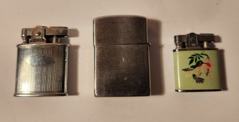 3 Vintage Cigarette Lighters.