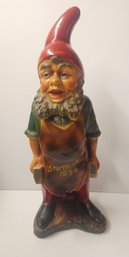 20' Antique  Chalkware Knome