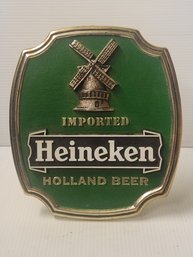 Heineken Beer Standing Advertising Plaque.