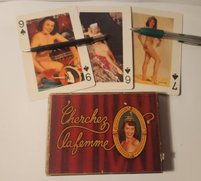 Boxed Deck Of Cherchez La Femme Art Study Playing Cards