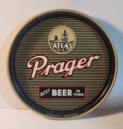 Prager Beer Advertising Tray