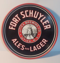 Fort Schuyler Ales And Larger Advertising Tray.
