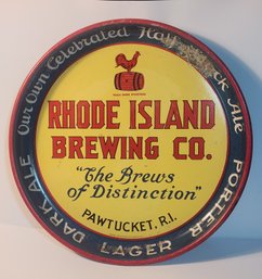 Rhode Island Brewing Company Advertising Beer Tray