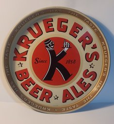 Kruger's Beer And Ales Advertising Tray