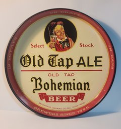 Old Tap Ale Bohemian Beer Advertising Tray