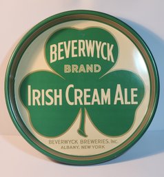 Beverwyck Brand Irish Cream Ale Advertising Tray