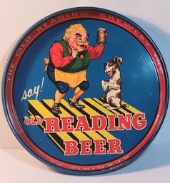 Old Reading Beer Advertising Tray