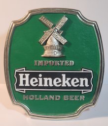 Standing Heineken Beer Advertising Plaque