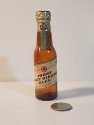 Miniature Pabst Blue Ribbon Beer Bottle