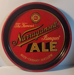 Narragansett Banquet Ale Advertising Tray