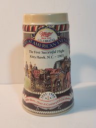 Miller High Life Beer Mug Celebrating The First Successful Flight Of The Kitty Hawk , North Carolina 1003
