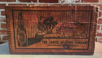 Hanley's Peerless Ale Wooden Advertising Box